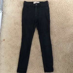 Hollister black high rise jegging
